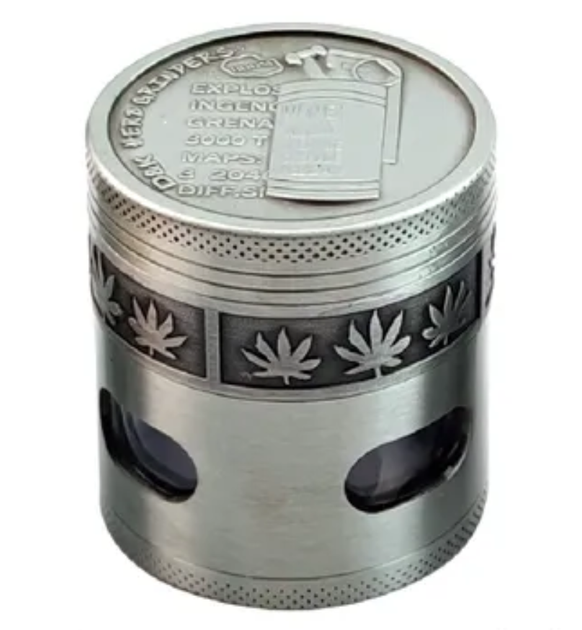 Гріндер для подрібнення тютюну D&K Гранати DK-5081-X4 Silver 2 (15707) - Фото 1 Гріндер для подрібнення тютюну D&K Гранати DK-5081-X4 Silver 2 (15707) - зображення 1