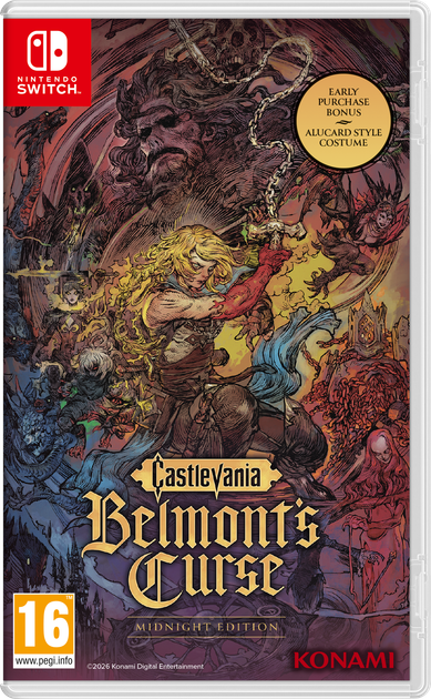 Гра Nintendo Switch Castlevania: Belmont's Curse Midnight Edition (Картридж) (4012927087343) - Фото 1 Гра Nintendo Switch Castlevania: Belmont's Curse Midnight Edition (Картридж) (4012927087343) - зображення 1