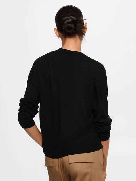 Кардиган MANGO у чорному кольрі 37063834 XS M - изображение 2
