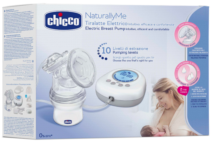 Laktator elektryczny Chicco Naturally Me (8058664082261) - Zdjęcie 4 Laktator elektryczny Chicco Naturally Me (8058664082261) - obraz 4
