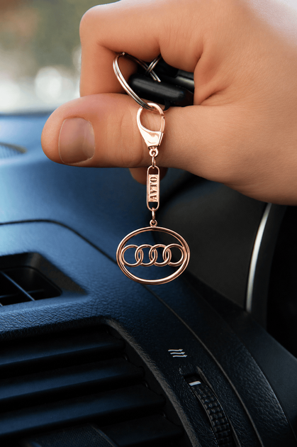 Брелок з червоного золота Audi (Ауді) (з9004.1) - зображення 5