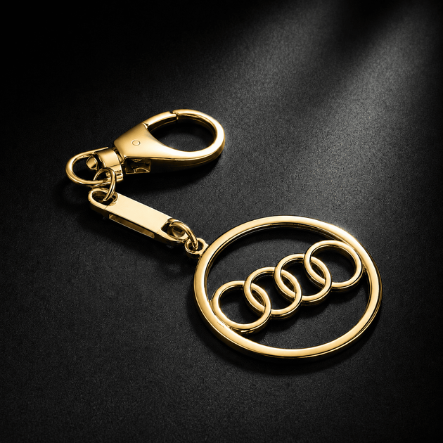 Брелок из желтого золота Audi (Ауди) (з9004) - изображение 2