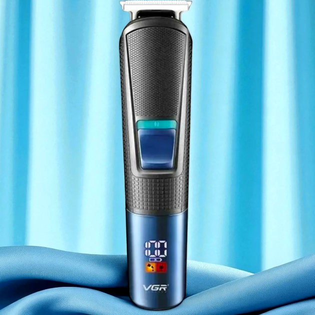 Набор для стрижки VGR V-108 Black триммер для бороды и усов с аккумулятором и насадками для длины 0 5 12 мм - изображение 6