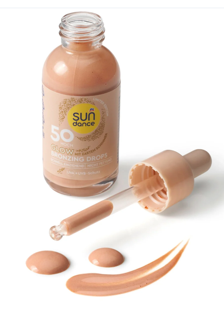 Тонуючі краплі для обличчя Glow Bronzing OF50 SUNDANCE, 30 мл - изображение 2