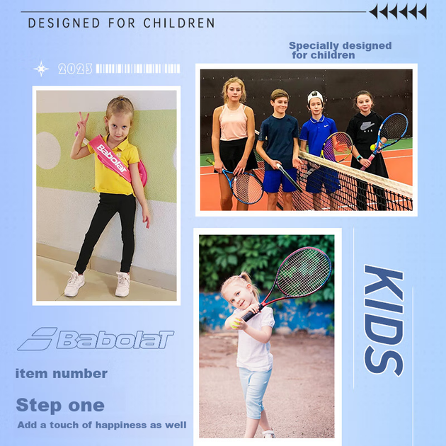 Ракетка теннисная Babolat B Fly 25 дюймов детская для начинающих - изображение 6