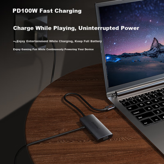 Док-станция Lenovo Type-C 6 в 1 с HDMI 4K, VGA, USB 3.0 и PD - изображение 5