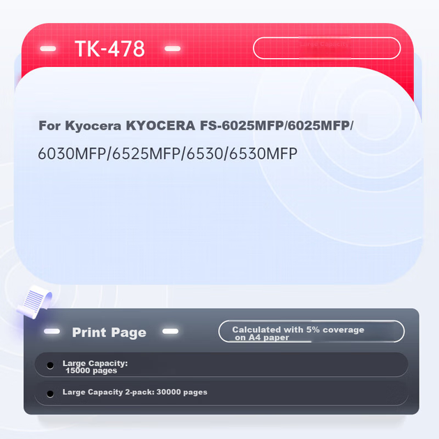 Тонер PRINT-RITE для Kyocera (TK-478) FS-6025MFP/FS-6525MFP/FS-6530MFP підвищеної ємності з чипом Black - Фото 7 Тонер PRINT-RITE для Kyocera (TK-478) FS-6025MFP/FS-6525MFP/FS-6530MFP підвищеної ємності з чипом Black - зображення 7