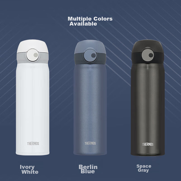 Термокружка THERMOS, титан, 500 мл, магнітна застібка, пляшка для води, модель TCTL GY - зображення 5