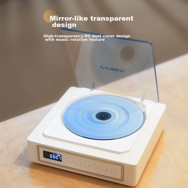 CD-плеєр THINKYA K09 портативний з Bluetooth та оптичним виходом, світло-рожевий - Фото 10 CD-плеєр THINKYA K09 портативний з Bluetooth та оптичним виходом, світло-рожевий - зображення 10