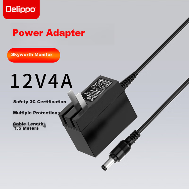 Блок питания Delippo 12 В 4 А универсальный для камер, корпусов HDD и мелкой техники - Фото 4 Блок питания Delippo 12 В 4 А универсальный для камер, корпусов HDD и мелкой техники - изображение 4
