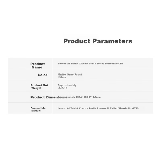 Чехол для планшета Lenovo Xiaoxin Pro 13/Pro GT 13 Grey - изображение 5