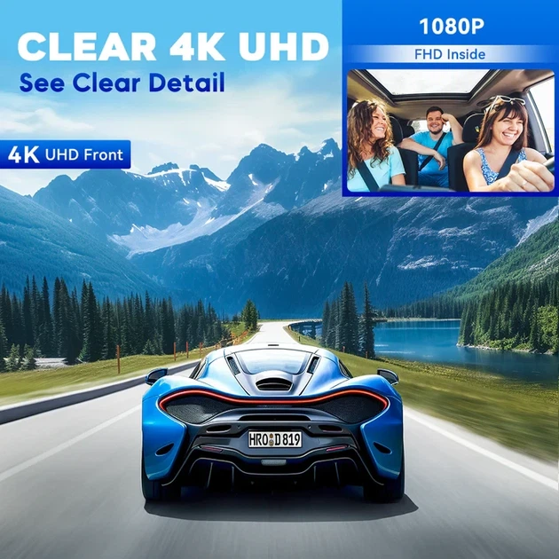 Видеорегистратор 4K передний и задний с ночным видением и SD 64GB Toguard - изображение 4