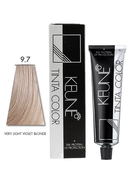 Перманентная краска для волос Keune Tinta Color 9.7 Очень Светлый Фиолетовый Блондин 60 мл - Фото 1 Перманентная краска для волос Keune Tinta Color 9.7 Очень Светлый Фиолетовый Блондин 60 мл - изображение 1