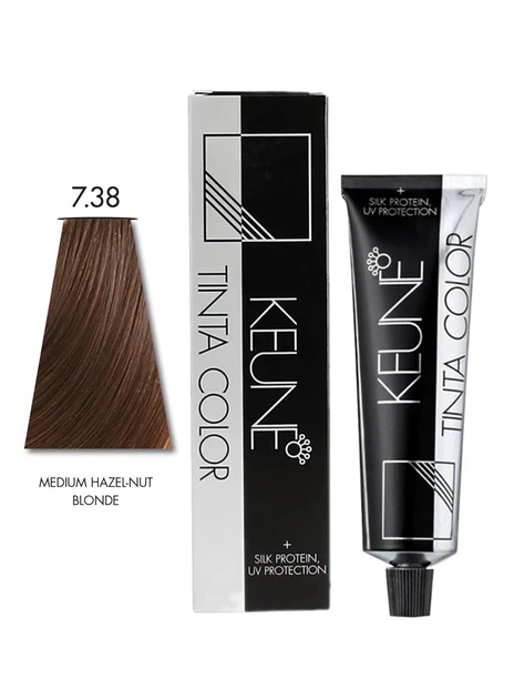 Перманентная краска для волос Keune Tinta Color 60 мл 7.38 Средний золотистый мокко блондин - Фото 1 Перманентная краска для волос Keune Tinta Color 60 мл 7.38 Средний золотистый мокко блондин - изображение 1