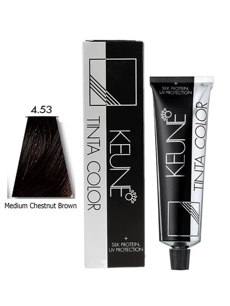 Перманентная краска для волос KEUNE TINTA COLOR 4.53 Коричневая 60 мл - Фото 1 Перманентная краска для волос KEUNE TINTA COLOR 4.53 Коричневая 60 мл - изображение 1