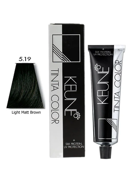 Перманентная краска для волос KEUNE TINTA COLOR 5.19 Коричневый Пепельный 60 мл - Фото 1 Перманентная краска для волос KEUNE TINTA COLOR 5.19 Коричневый Пепельный 60 мл - изображение 1