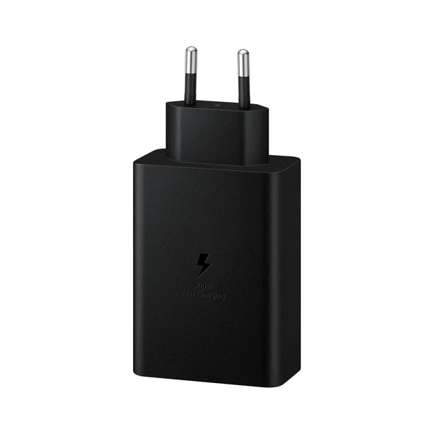 Мережевий зарядний пристрій для Samsung 65W Trio (EP-T6530) Black - Фото 3 Мережевий зарядний пристрій для Samsung 65W Trio (EP-T6530) Black - зображення 3