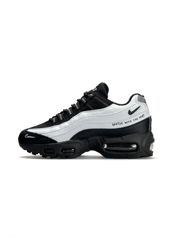 Кросівки Air Max 95 White Black 38 (24см) ( В3527) - Фото 1 Кросівки Air Max 95 White Black 38 (24см) ( В3527) - зображення 1