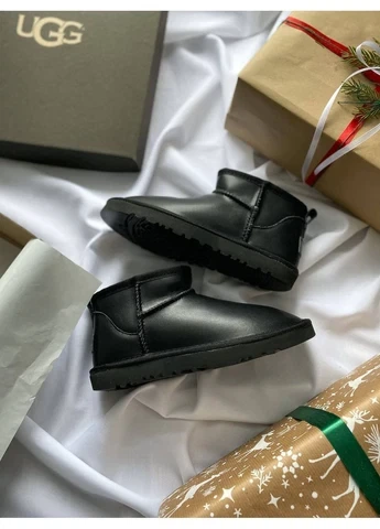 Чобітки зимові Ultra Mini Black Leather 39 (25см ) ( krsUG076) - Фото 1 Чобітки зимові Ultra Mini Black Leather 39 (25см ) ( krsUG076) - изображение 1
