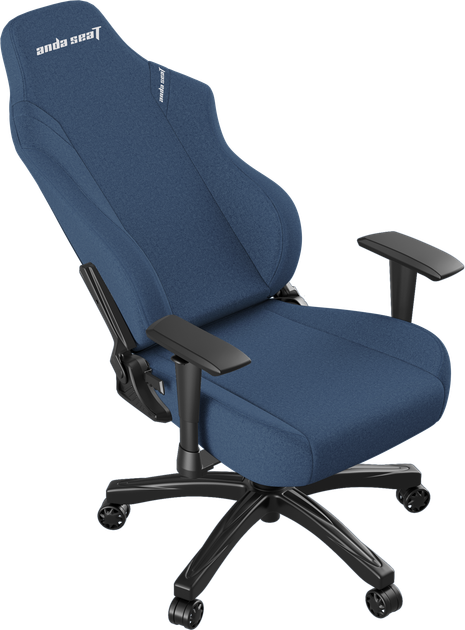 Крісло геймерське ігрове Anda Seat Luna Size L до 100 кг Blue Fabric (AD18-44-S-F) навантаження до 100 кг, льон, поролон, гарантія 24 міс, зріст до 170 см - зображення 8