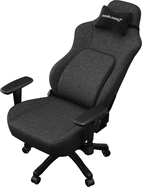 Крісло геймерське ігрове Anda Seat Phantom 4 L до 90 кг Black Fabric (AD18YSD-72-B-F-B01) - зображення 8
