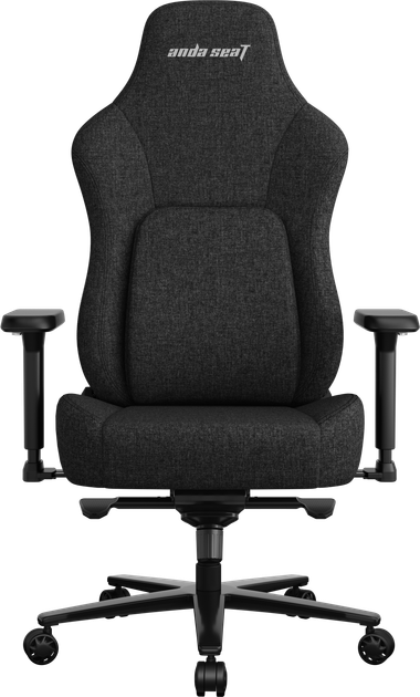 Крісло геймерське ігрове Anda Seat Phantom 4 Pro L до 100 кг Black Fabric (AD18YSDC-72-B-F-B02) - зображення 4
