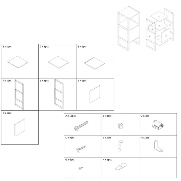 Шкафчик-стеллаж для ванной 5five Simply Smart с дверцей, 33×80 см, черная / натуральная - изображение 6