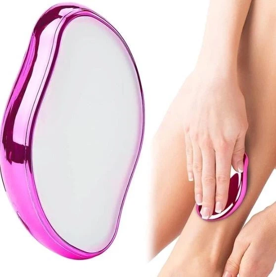 Кристаллический эпилятор для удаления волос Crystal Hair Eraser 232: Стеклянный нано-депилятор для тела Розовый - изображение 3