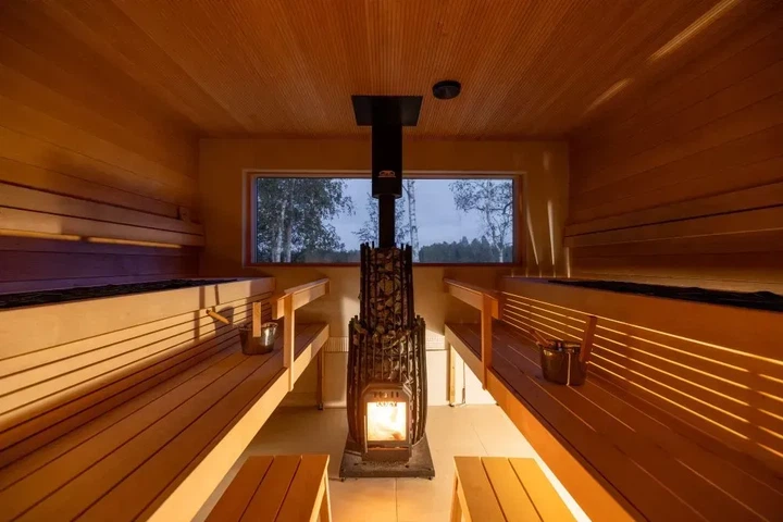 Дровяная печь-каменка COZY 18 кВт SW толщина металла 5 мм объем парилки 9-18 м.куб вес камней 160 кг - изображение 7