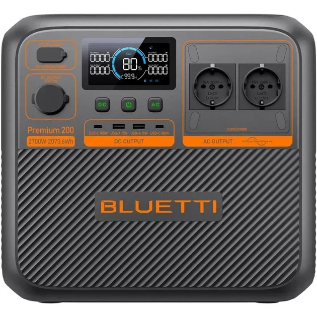 Зарядна станція BLUETTI Premium 200 V2 (P-PR200V2-EU-GY-BL-010) - зображення 3