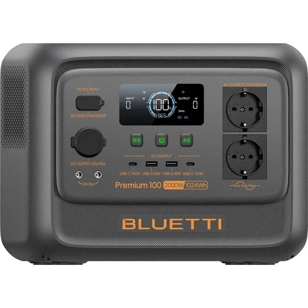 Зарядна станція BLUETTI Premium 100 V2 (P-PR100V2-EU-GY-BL-010) - зображення 5
