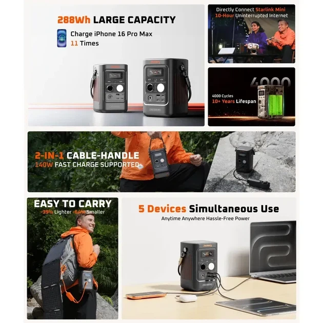 Зарядная станция Jackery Explorer 300D (21-0001-000356) - Фото 3 Зарядная станция Jackery Explorer 300D (21-0001-000356) - изображение 3