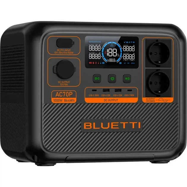 Зарядная станция BLUETTI AC70P (P-AC70P-EU-GY-BL-010) - Фото 1 Зарядная станция BLUETTI AC70P (P-AC70P-EU-GY-BL-010) - изображение 1