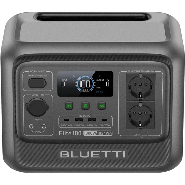 Зарядна станція BLUETTI Elite 100 V2 (P-EL100V2-EU-GY-BL-010) - Фото 2 Зарядна станція BLUETTI Elite 100 V2 (P-EL100V2-EU-GY-BL-010) - зображення 2