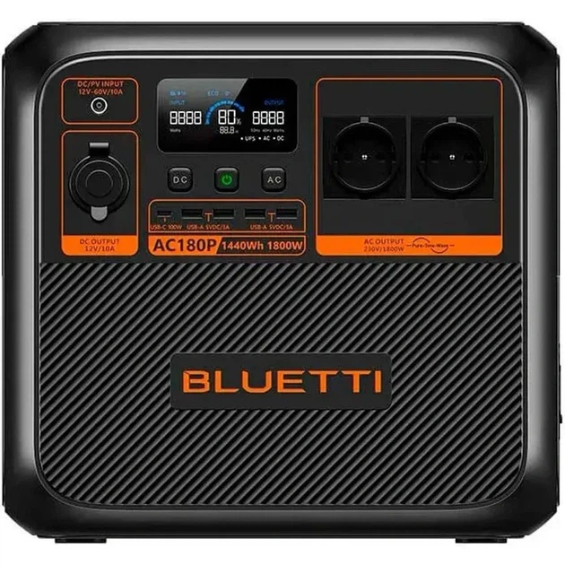 Зарядна станція BLUETTI AC180P (P-AC180P-EU-GY-BL-010) - Фото 1 Зарядна станція BLUETTI AC180P (P-AC180P-EU-GY-BL-010) - зображення 1