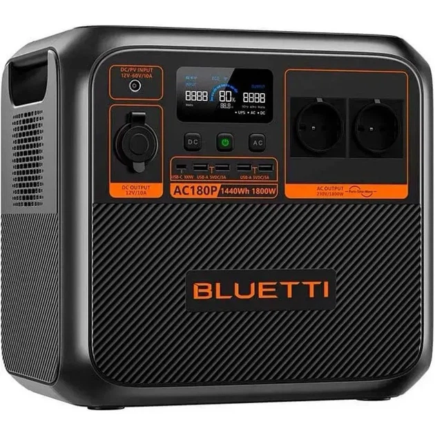 Зарядна станція BLUETTI AC180P (P-AC180P-EU-GY-BL-010) - Фото 2 Зарядна станція BLUETTI AC180P (P-AC180P-EU-GY-BL-010) - зображення 2
