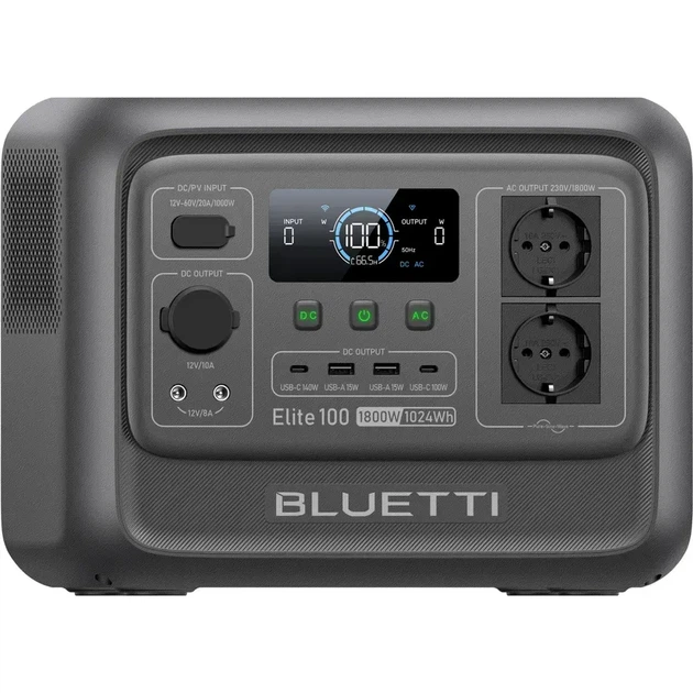 Зарядна станція BLUETTI Elite 100 V2 (P-EL100V2-EU-GY-BL-010) - Фото 4 Зарядна станція BLUETTI Elite 100 V2 (P-EL100V2-EU-GY-BL-010) - зображення 4