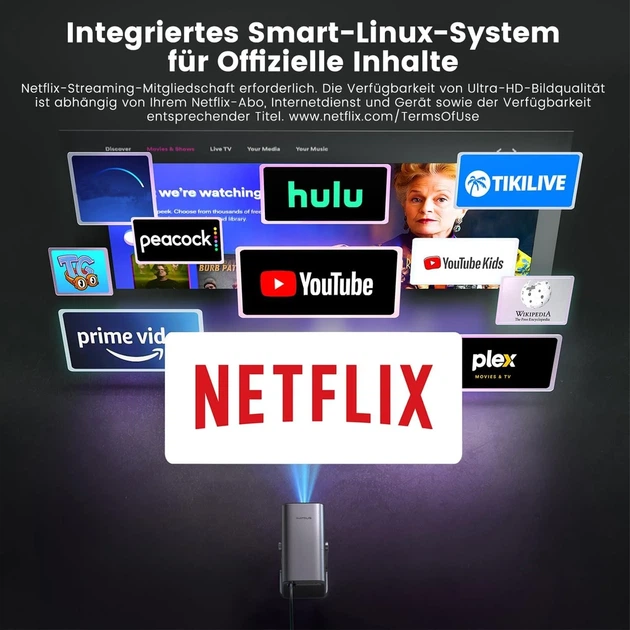Проектор WImius S29 Full HD Wi-Fi Bluetooth Linux (102263877) - Б/В - зображення 3