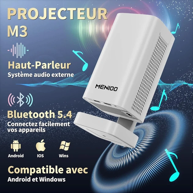 Проектор MENIOO M3 Full HD Wi-Fi Bluetooth Android (102252319) - Уценка - изображение 2