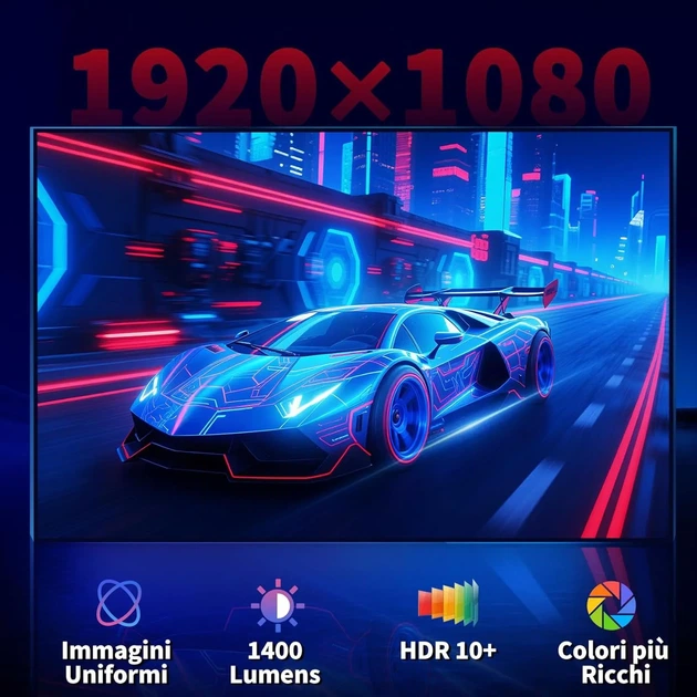 Проектор COOLID C5 Full HD Wi-Fi Bluetooth Android (102252859) - Уцінка - зображення 4
