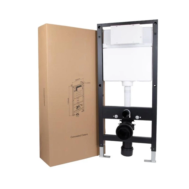 Инсталляция для подвесного унитаза Qtap Standard 1120-1320x500x160-220 мм Металл/ABS пластик - изображение 9
