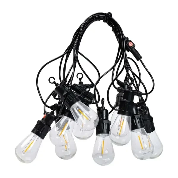 Ретро-гірлянда вулична 10 LED довжина 5 метрів, теплий білий S14Y - зображення 8
