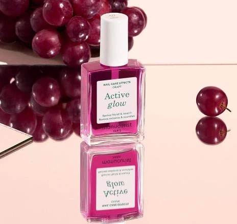 Лак для нігтів Active Glow Manucurist Grape – лікувальне кольорове покриття з олією мигдалю 15мл - Фото 5 Лак для нігтів Active Glow Manucurist Grape – лікувальне кольорове покриття з олією мигдалю 15мл - зображення 5