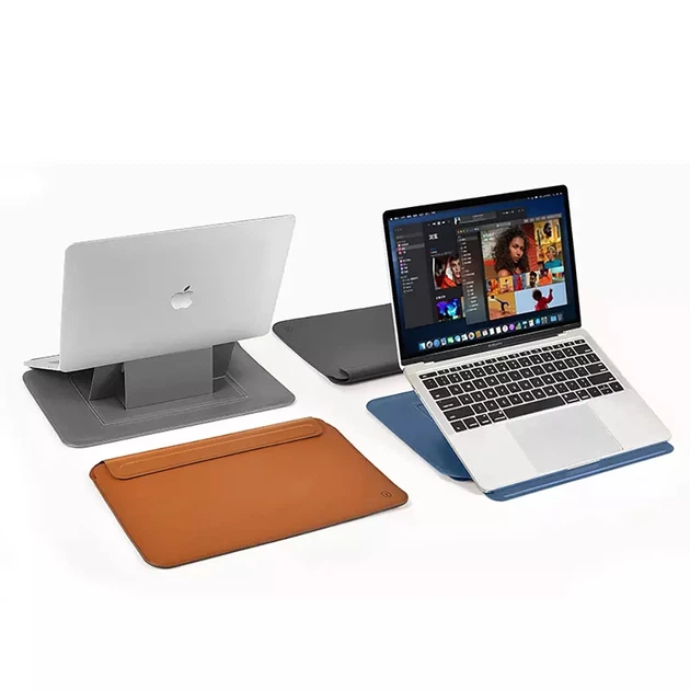 Чохол-папка WIWU Skin Pro Stand Sleeve для MacBook Pro 13 (2012-2015) | Air 13 (2010-2017) Black - Фото 9 Чохол-папка WIWU Skin Pro Stand Sleeve для MacBook Pro 13 (2012-2015) | Air 13 (2010-2017) Black - зображення 9