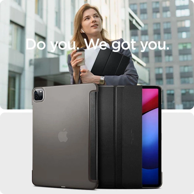 Чехол Spigen Smart Fold для iPad Pro 12.9 2021 Black (ACS02882) - Фото 13 Чехол Spigen Smart Fold для iPad Pro 12.9 2021 Black (ACS02882) - изображение 13