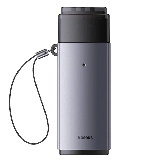 Кардридер Baseus Lite Series USB-A to SD/TF Grey (WKQX060013) - изображение 2