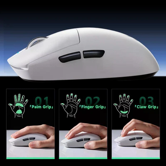 Геймерська миша MCHOSE A7 Pro акумуляторна бездротова (Bluetooth + 2,4G) PixArt PAW3395, 26000DPI, White / Білий (MC-A7-3A) - зображення 5