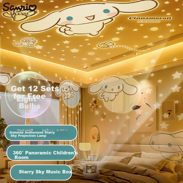 Дитяча іграшка-проектор KUROMI Sanrio з нічником, для рольових ігор, з живленням від мережі, для дівчаток - зображення 7