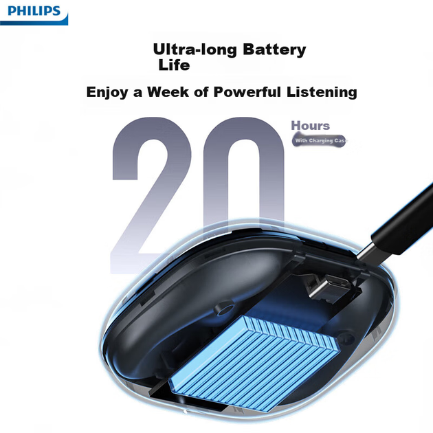 Наушники PHILIPS TAT2769 TWS Black (6977427033536) - изображение 6