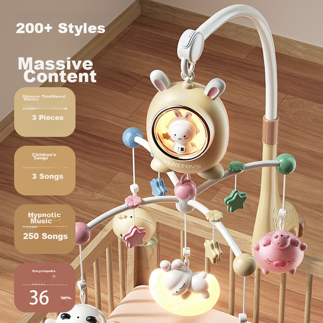 Подарункова коробка Xinge Newborn Welcome High-End, дитячі іграшки, дзвіночок для ліжка, прорізувач для зубів, брязкальце, музичні іграшки, подарунок для дитини на повний місяць - зображення 9